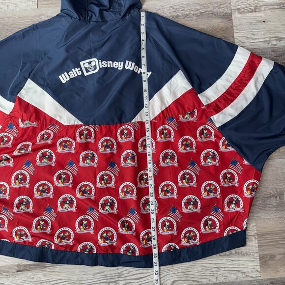Walt Disney World 50th Vault Collection America On Parade Windbreaker Jacket 2X - Picture 9 of 11